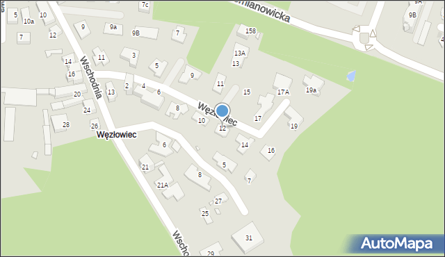 Chorzów, Węzłowiec, 12, mapa Chorzów