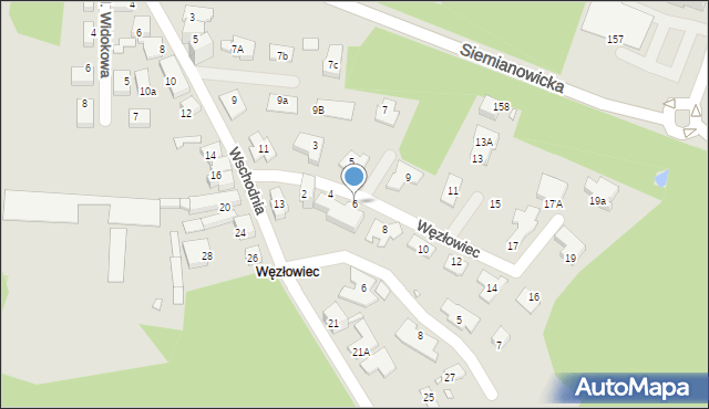 Chorzów, Węzłowiec, 6, mapa Chorzów