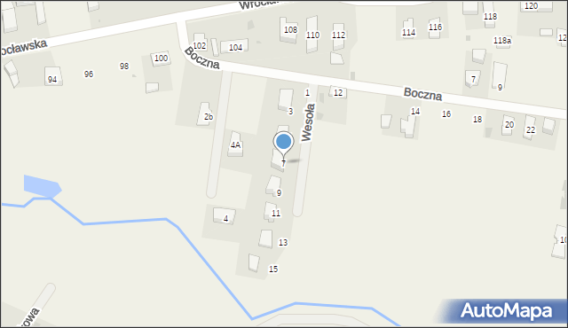 Chrząstawa Wielka, Wesoła, 7, mapa Chrząstawa Wielka