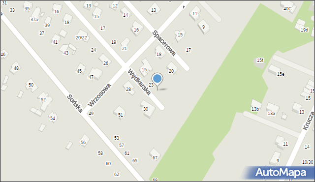 Ciechanów, Wędkarska, 25, mapa Ciechanów