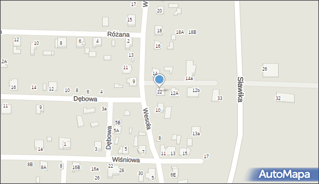 Ciechanów, Wesoła, 12, mapa Ciechanów