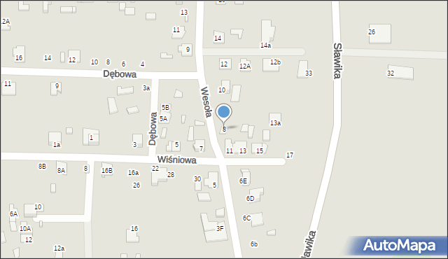 Ciechanów, Wesoła, 8, mapa Ciechanów