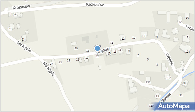 Cisownica, Wędoły, 17, mapa Cisownica