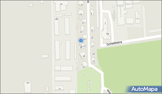 Czeladź, Węglowa, 16, mapa Czeladź