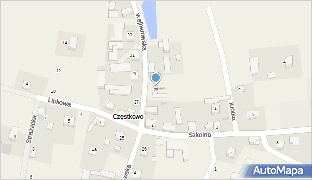 Częstkowo, Wejherowska, 28, mapa Częstkowo