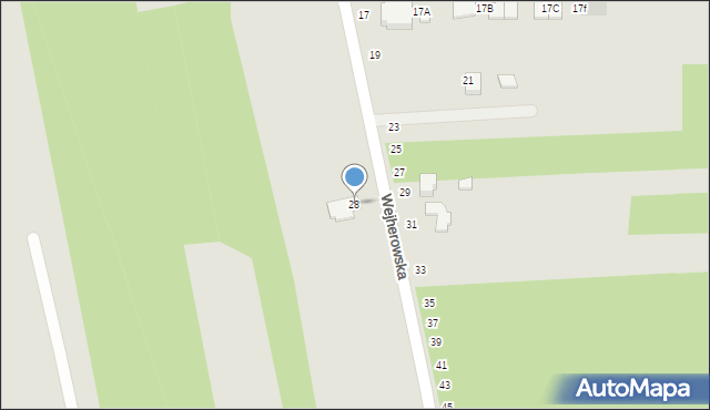 Częstochowa, Wejherowska, 28, mapa Częstochowy