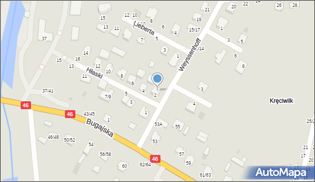 Częstochowa, Weyssenhoff Teresy, 7/9, mapa Częstochowy