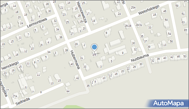 Częstochowa, Welońskiego Piusa, 4/6, mapa Częstochowy