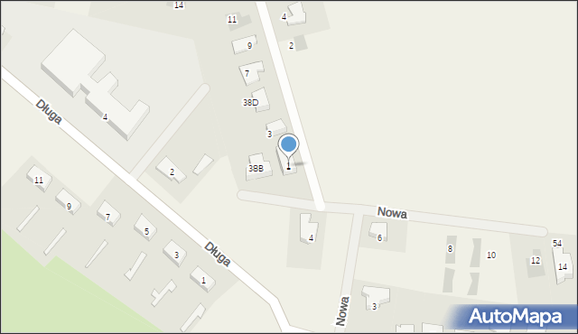 Dąbrówka Tczewska, Wesoła, 1, mapa Dąbrówka Tczewska