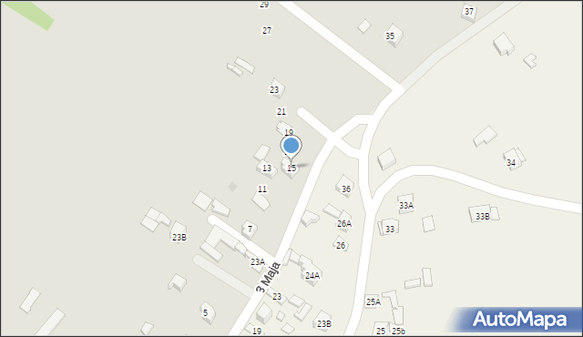 Daleszyce, Wesoła, 27, mapa Daleszyce