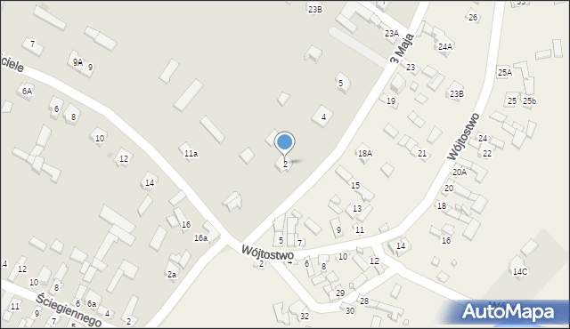 Daleszyce, Wesoła, 5, mapa Daleszyce