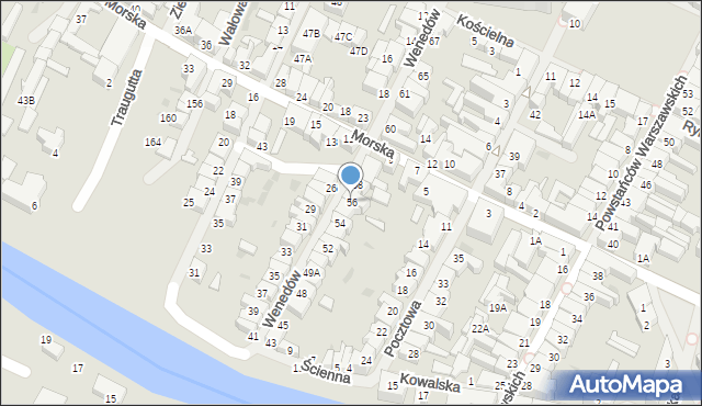 Darłowo, Wenedów, 56, mapa Darłowo