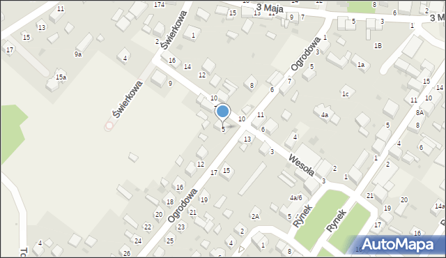 Dobroszyce, Wesoła, 5, mapa Dobroszyce