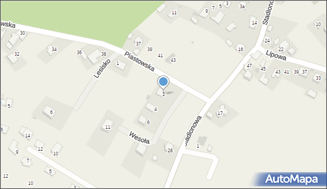 Dojazdów, Wesoła, 2, mapa Dojazdów