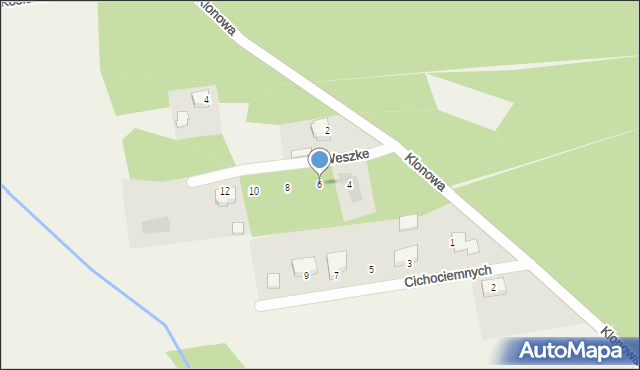 Domaniewice, Weszke Dominika, ks., 6, mapa Domaniewice