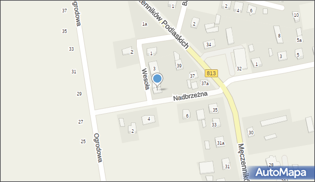 Drelów, Wesoła, 9, mapa Drelów