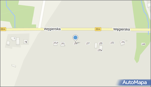 Dynów, Węgierska, 159, mapa Dynów