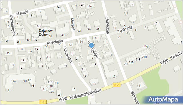 Dziwnów, Westchnień, 2, mapa Dziwnów