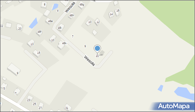 Egiertowo, Wesoła, 11, mapa Egiertowo