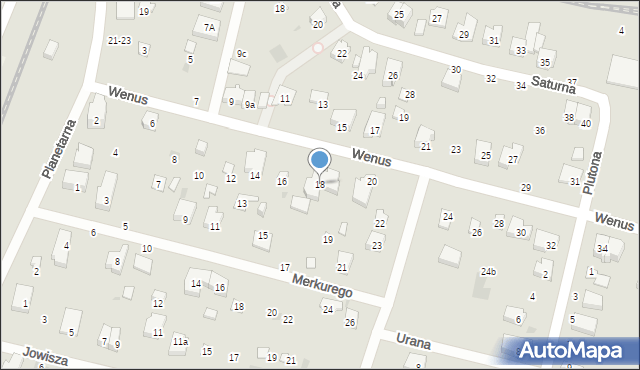 Gdańsk, Wenus, 18, mapa Gdańska