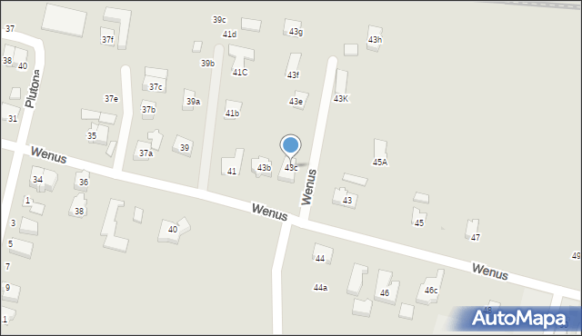 Gdańsk, Wenus, 43c, mapa Gdańska
