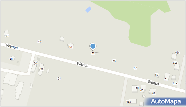 Gdańsk, Wenus, 53, mapa Gdańska