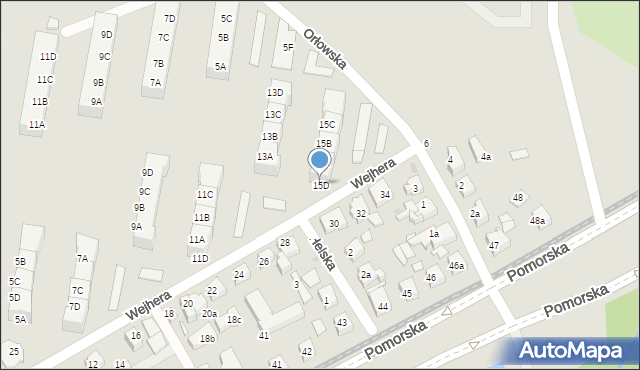 Gdańsk, Wejhera Jakuba, 15D, mapa Gdańska