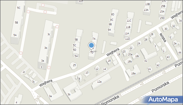 Gdańsk, Wejhera Jakuba, 7D, mapa Gdańska