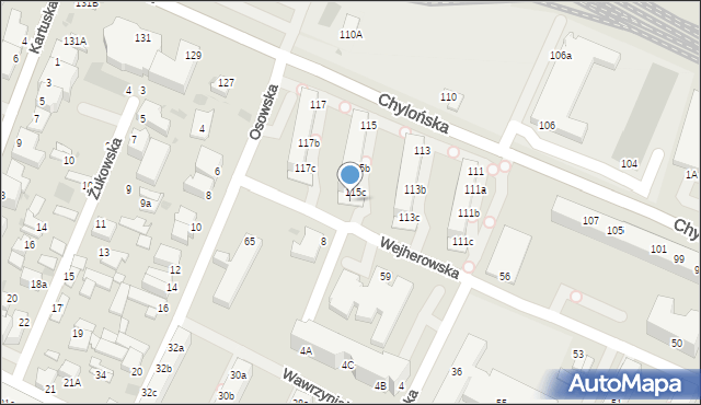 Gdynia, Wejherowska, 58B, mapa Gdyni