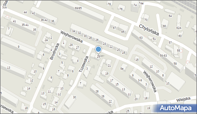 Gdynia, Wejherowska, 23, mapa Gdyni
