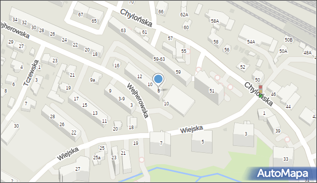 Gdynia, Wejherowska, 8, mapa Gdyni