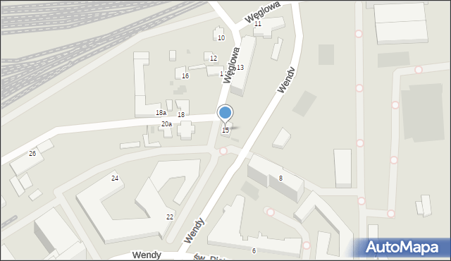 Gdynia, Węglowa, 15, mapa Gdyni