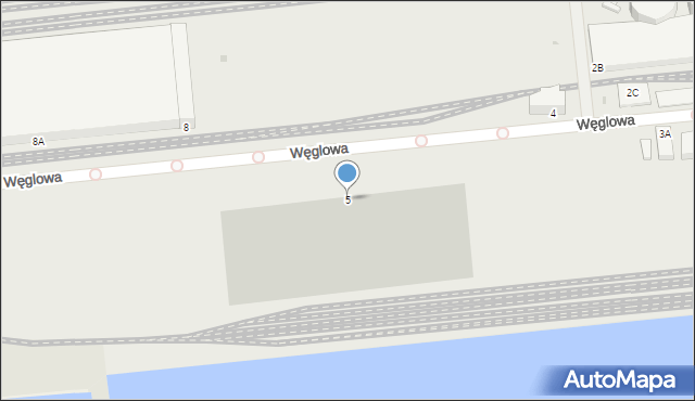 Gdynia, Węglowa, 5, mapa Gdyni