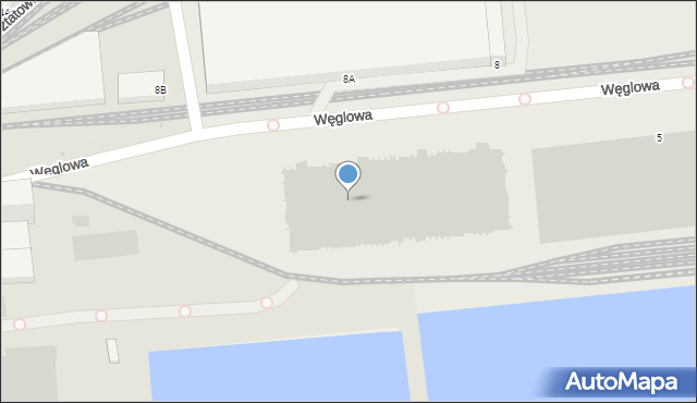 Gdynia, Węglowa, 7, mapa Gdyni