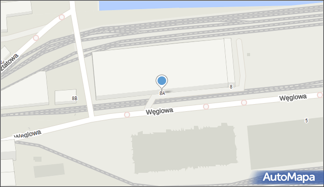 Gdynia, Węglowa, 8A, mapa Gdyni