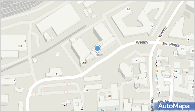 Gdynia, Wendy Tadeusza, 158, mapa Gdyni