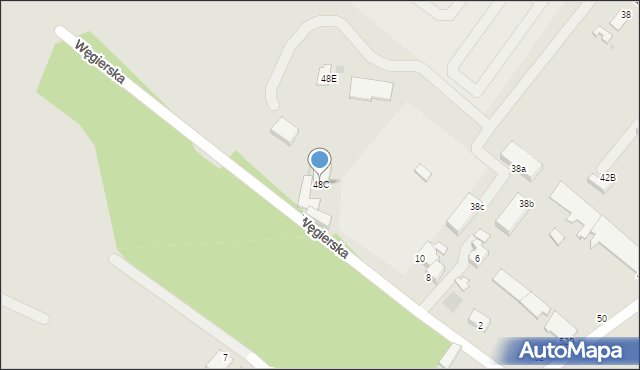 Gdynia, Węgierska, 12, mapa Gdyni