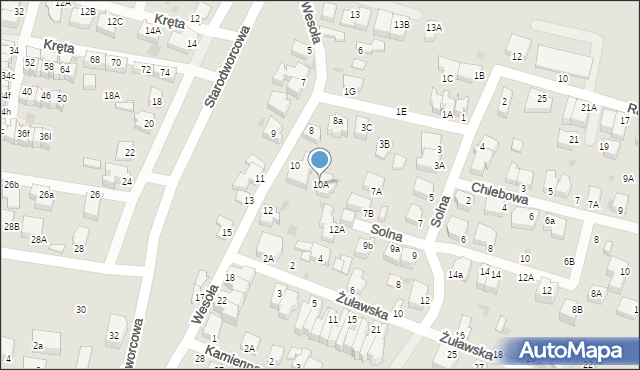 Gdynia, Wesoła, 10A, mapa Gdyni