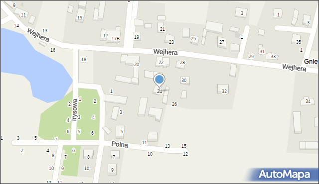 Gniewowo, Wejhera, 24, mapa Gniewowo