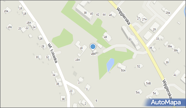 Gorlice, Węgierska, 48A, mapa Gorlic