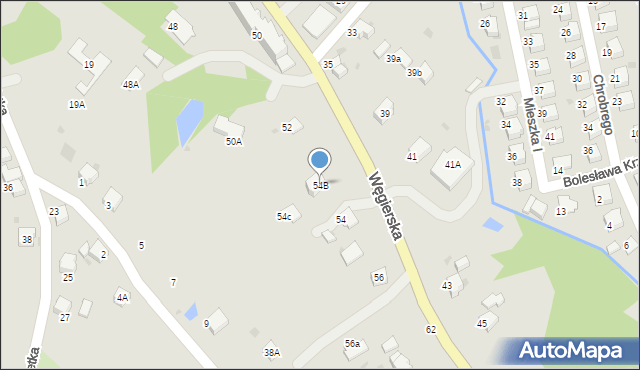 Gorlice, Węgierska, 54B, mapa Gorlic