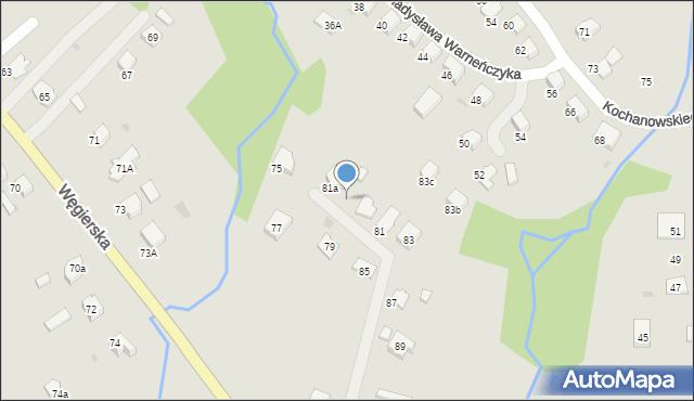 Gorlice, Węgierska, 81b, mapa Gorlic