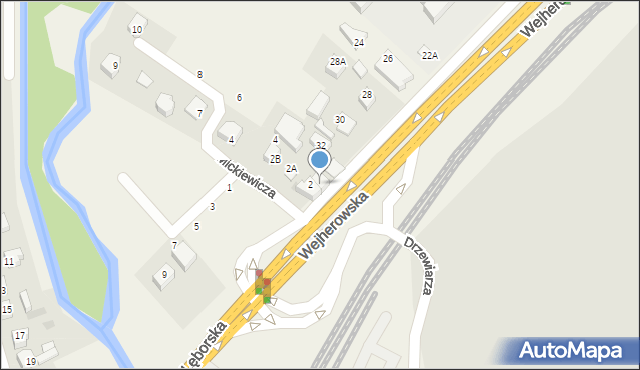 Gościcino, Wejherowska, 34, mapa Gościcino