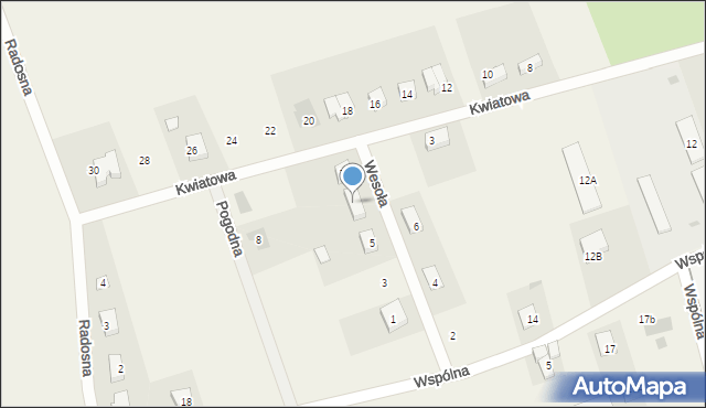 Grębocice, Wesoła, 7, mapa Grębocice