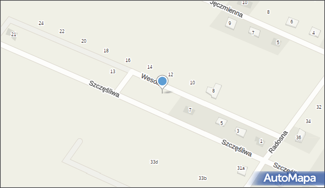 Grobelno, Wesoła, 9, mapa Grobelno