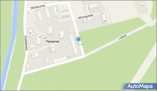 Gródek, Wędkarska, 1c, mapa Gródek