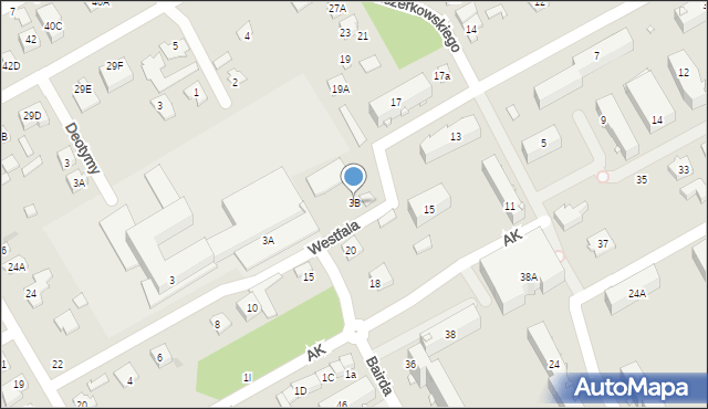 Grodzisk Mazowiecki, Westfala W., 3B, mapa Grodzisk Mazowiecki