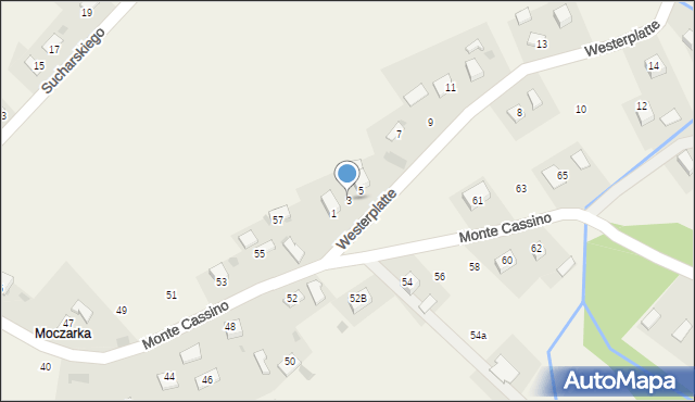 Gromnik, Westerplatte, 3, mapa Gromnik