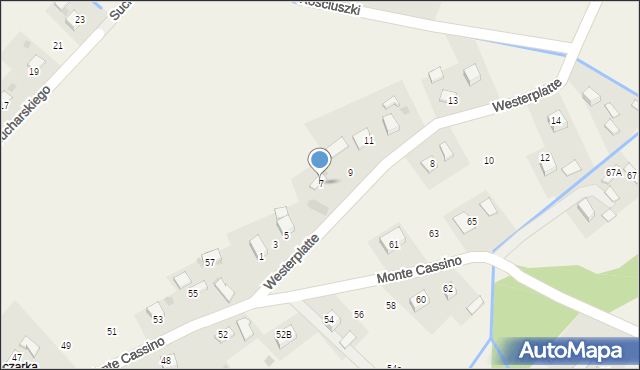 Gromnik, Westerplatte, 7, mapa Gromnik