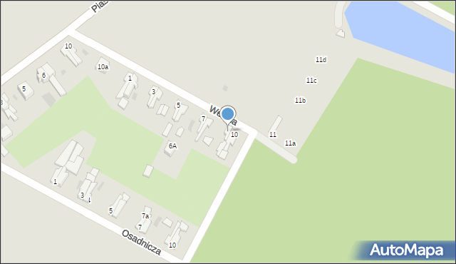 Gryfice, Wesoła, 9, mapa Gryfice